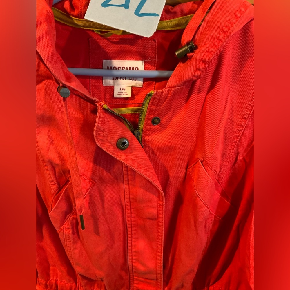 Mossimo Supply Co. Red Utility Jacket - Picture 2 of 3